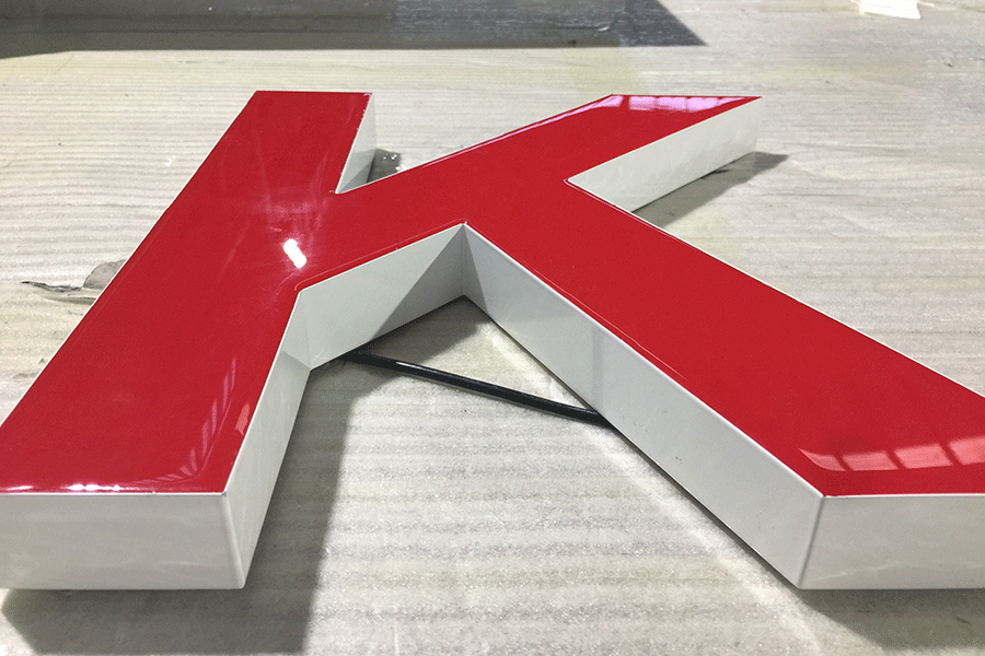 不锈钢树脂字发光标识制作工序和工艺流程有哪些？